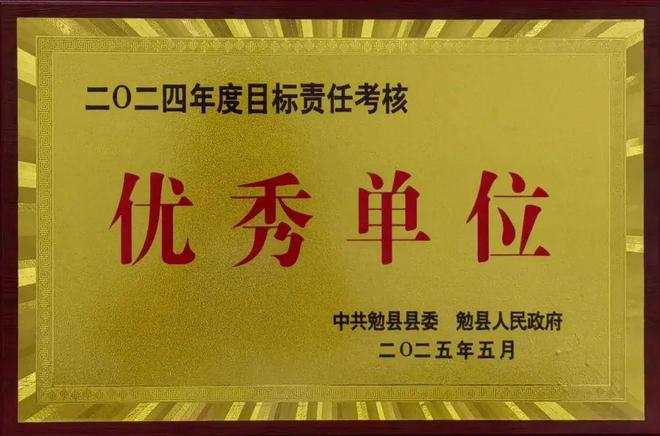 喜报！勉县教育体育局荣获2024年度全县目标责任考核优秀单位(图1)
