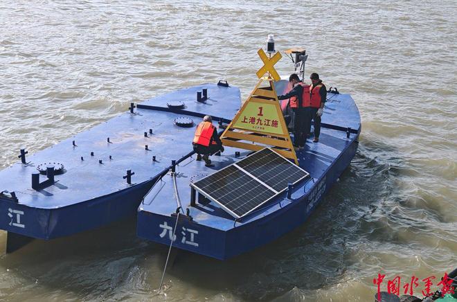 长江九江航道处智能护航城西港区码头建设