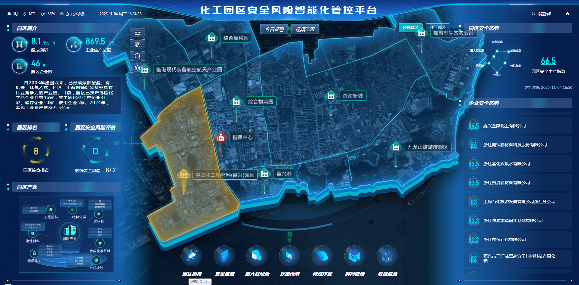 应对化工园区风险管控中国化工新材料园区打造“嘉兴样板”